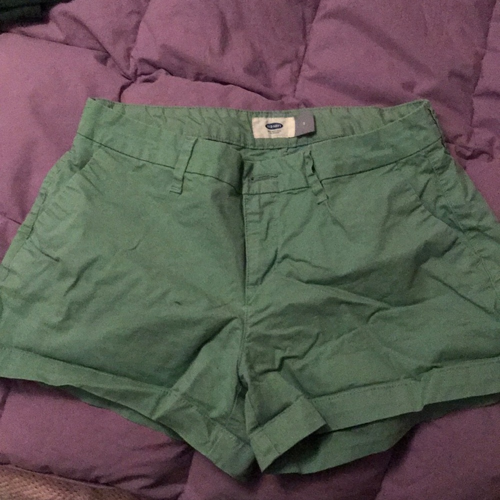 Green shorts